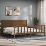 Giroletto con Testiera ambra 200x200 cm in Legno Massello
