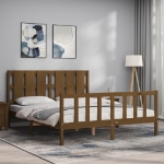 Giroletto con Testiera ambra King Size in Legno Massello