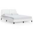 Giroletto con Testiera Bianco 140x200 cm in Similpelle