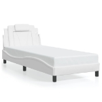 Giroletto con Testiera Bianco 80x200 cm in Similpelle