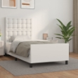 Giroletto con Testiera Bianco 80x200 cm in Similpelle