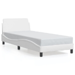 Giroletto con Testiera Bianco 80x200 cm in Similpelle