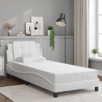Giroletto con Testiera Bianco 80x200 cm in Similpelle
