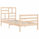 Giroletto con Testiera Single in Legno Massello