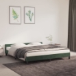 Giroletto con Testiera Verde Scuro 180x200 cm in Velluto