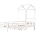 Giroletto con Tetto Bianco 90x190 cm Legno Massello Pino