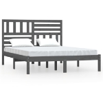 Giroletto Grigio 150x200 cm King in Legno Massello di Pino