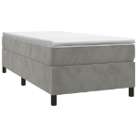 Giroletto Grigio Chiaro 90x190 cm in Velluto