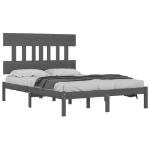 Giroletto Grigio in Legno Massello 135x190 cm Double