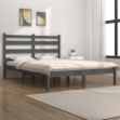 Giroletto Grigio in Legno Massello 180x200 cm Super King