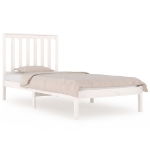 Giroletto in Legno Massello Bianco 75x190 cm Small Single