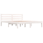 Giroletto in Legno Massello di Pino 140x190 cm Bianco