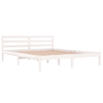 Giroletto in Legno Massello di Pino 160x200 cm Bianco