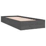 Giroletto in Legno Massello Grigio 75x190 cm Small Single