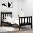 Giroletto in Legno Massello Nero 75x190 cm Small Single