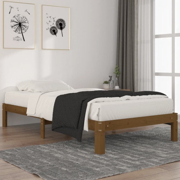 Giroletto Marrone Ambra in Legno Massello di Pino 100x200 cm