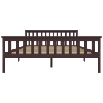 Giroletto Marrone Scuro in Legno Massello di Pino 160x200 cm