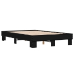 Giroletto Nero 135x190 cm in Legno Multistrato e Metallo