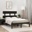 Giroletto Nero in Legno Massello 135x190 cm Double