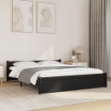 Giroletto Nero in Legno Massello 150x200 cm King Size