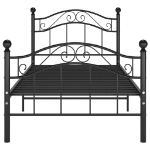 Giroletto Nero in Metallo 90x200 cm