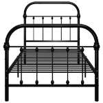 Giroletto Nero in Metallo 90x200 cm