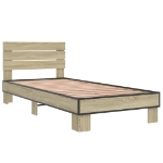 Giroletto Rovere Sonoma 100x200 cm Legno Multistrato e Metallo