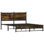Giroletto senza Materaso in Metallo Rovere Fumo 140x200 cm