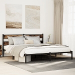Giroletto senza Materaso in Metallo Rovere Fumo 183x213 cm