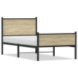 Giroletto senza Materaso in Metallo Rovere Sonoma 100x200 cm