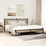 Giroletto senza Materaso in Metallo Rovere Sonoma 183x213 cm