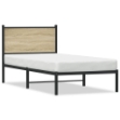 Giroletto senza Materaso in Metallo Rovere Sonoma 80x200 cm