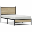 Giroletto senza Materaso in Metallo Rovere Sonoma 90x200 cm