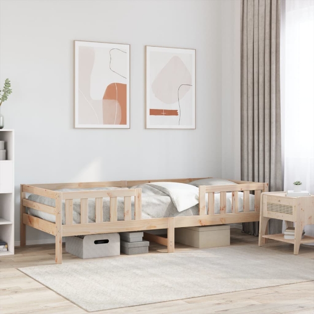 Giroletto senza Materasso 80x200 cm in Legno Massello Pino