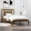 Giroletto senza Materasso Ambra in Legno Massello 100x200 cm