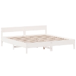 Giroletto senza Materasso Bianco 180x200 cm Legno Massello Pino