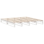 Giroletto senza Materasso Bianco 200x200 cm Legno Massello Pino