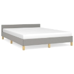 Giroletto senza Materasso Grigio Chiaro 140x200 cm Tessuto