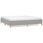 Giroletto senza Materasso Grigio Chiaro 200x200 cm Tessuto
