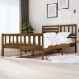Giroletto senza Materasso Marrone Ambra King in Legno Massello