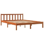 Giroletto senza Materasso Marrone Cera 160x200 cm Legno di Pino