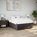 Giroletto senza Materasso Marrone Scuro 140x190 cm Tessuto
