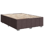 Giroletto senza Materasso Marrone Scuro 140x190 cm Tessuto