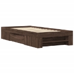 Giroletto senza Materasso Rovere Marrone 90x200cm in Truciolato