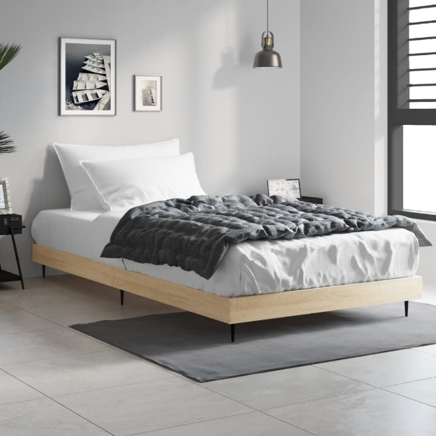 Giroletto senza Materasso Rovere Sonoma 90x200 cm in Truciolato
