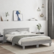 Giroletto Testiera Grigio Sonoma 140x200 cm Legno Multistrato
