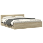 Giroletto Testiera Rovere Sonoma 200x200 cm Legno Multistrato