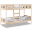 Letto a Castello 75x190 cm in Legno Massello di Pino