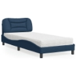 Letto con Materasso Blu 80x200 cm in Tessuto