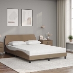 Letto con Materasso Cappuccino 140x190cm Similpelle